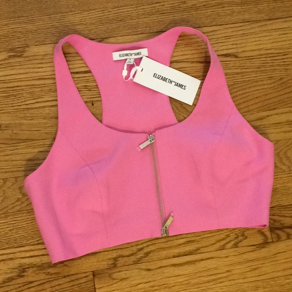 Elizabeth and James racerback Harlow top in pink - Picture 4 of 7